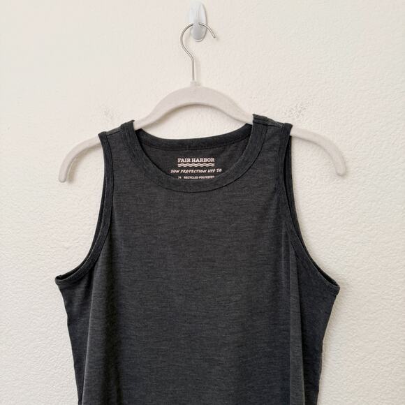 [Fair Harbor] Charcoal Gray The Seabreeze Crew Neck Tank Top Size Small S - Picture 4 of 11